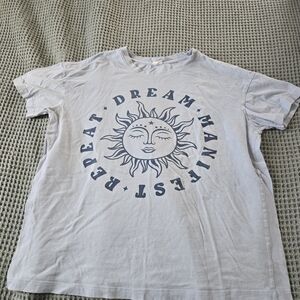 Graphic Mantra Tshirt Light Blue